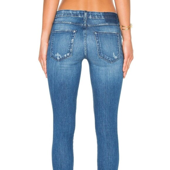 Ladies AMO Stix Crop Mid Rise Ankle Skinny Jeans - Picture 2 of 7